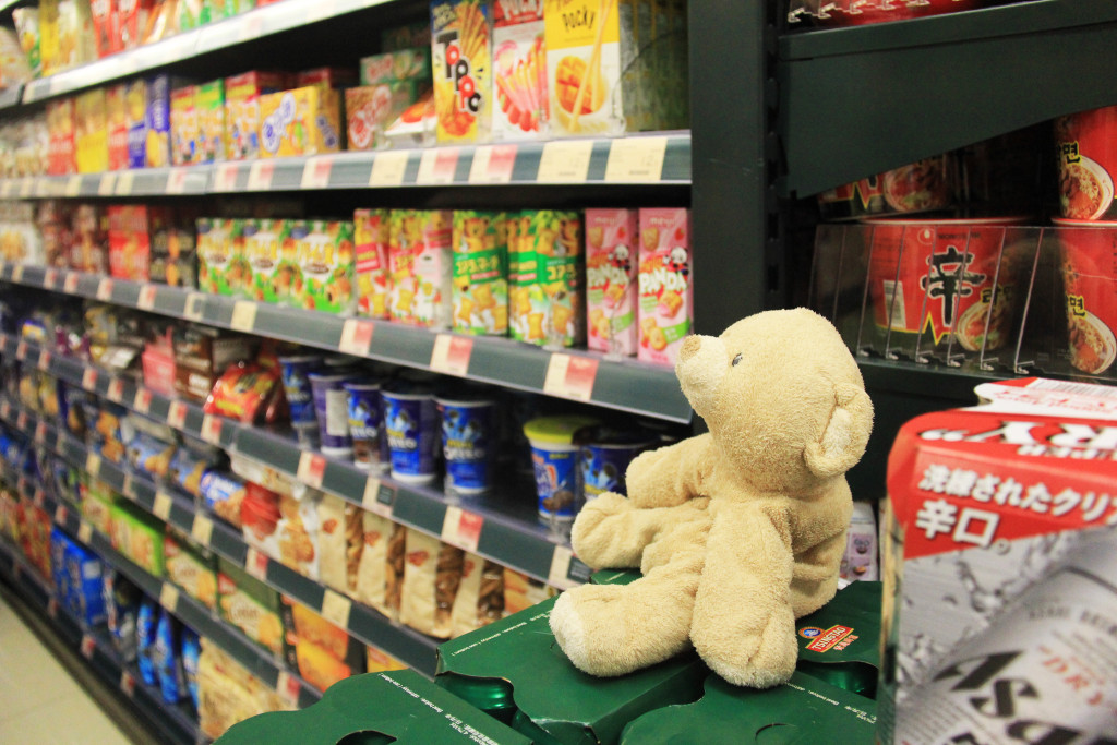 A wide variety of snacks at a convenience store.