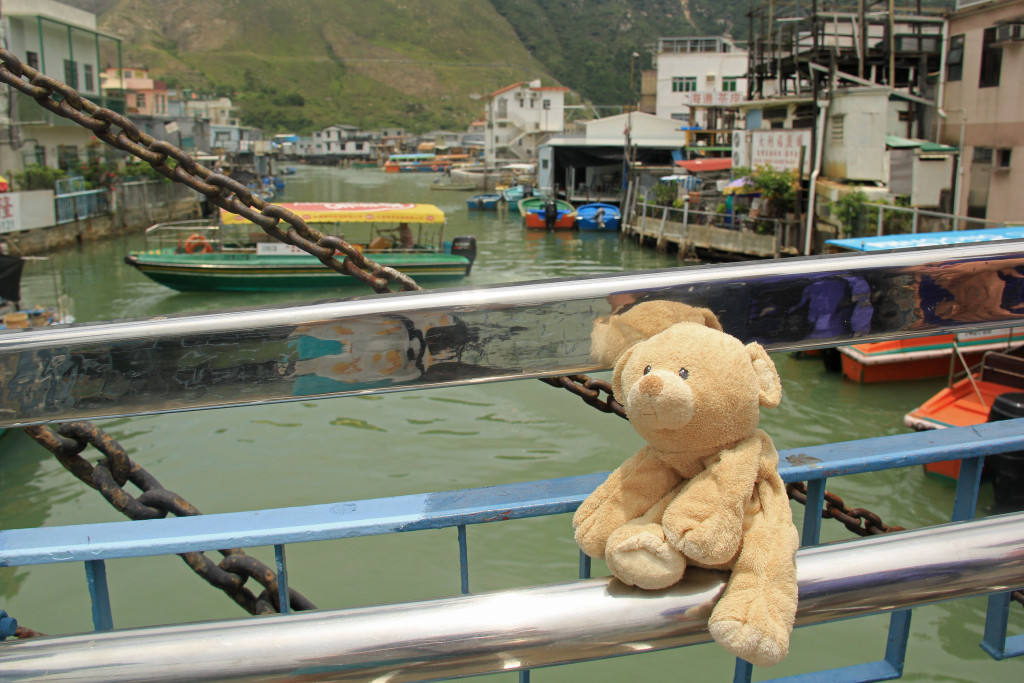 Traditional waterways and stilt houses in fishing village Tai O.