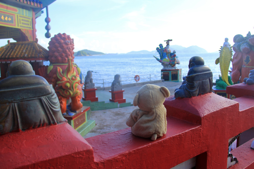 View of the ocean from Repulse Bay temple. 