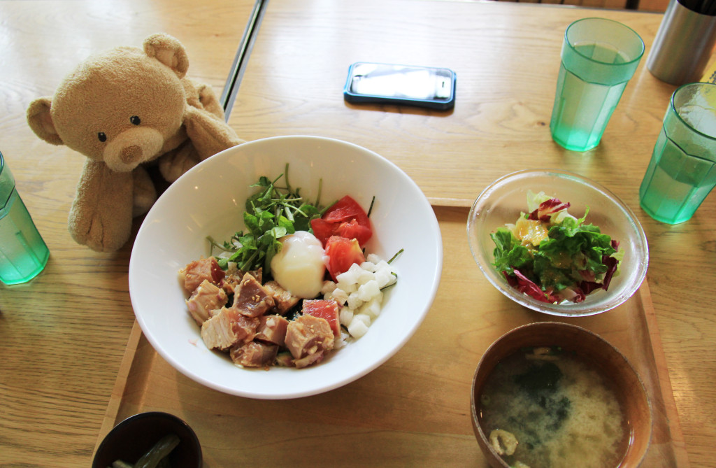 My delicious, colorful lunch in Yokohama.