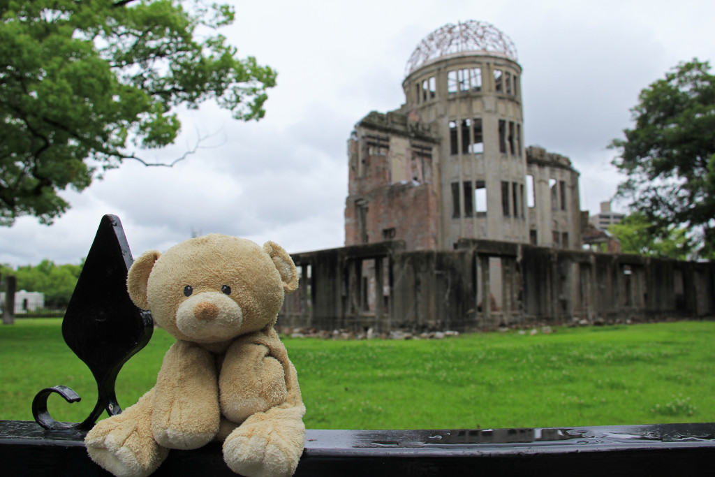 Hiroshima atomic bomb ruins.