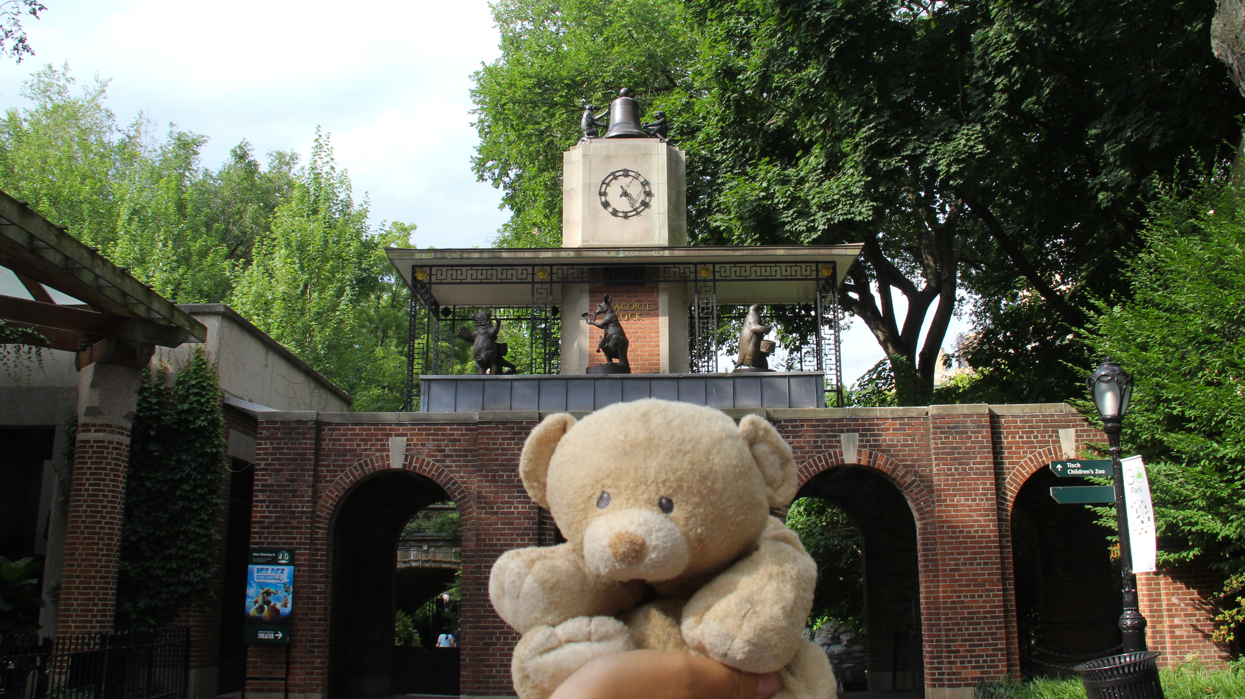 A cute clock tower gate thingy inside Central Park.