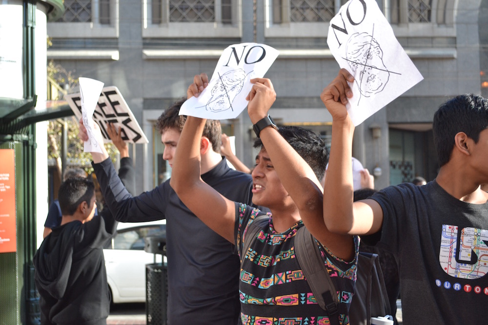 Photo of San Francisco Student Protest by Dylan Lalanne Perkins