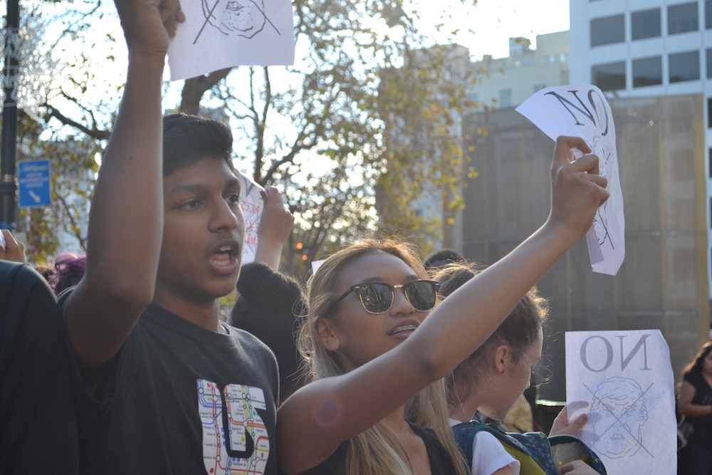 Photo of San Francisco Student Protest by Dylan Lalanne Perkins